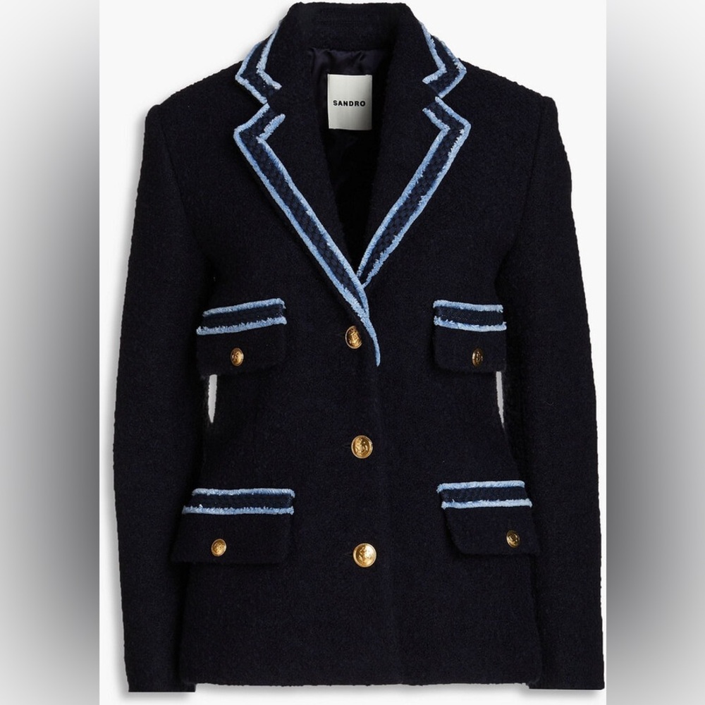 Sandro
Noella Contrast Trim Tweed Jacket - Picture 1 of 16